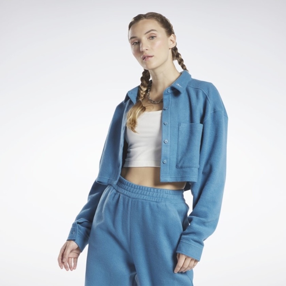 Reebok (L) CL SuperCozy WideCrop Fleece Jacket Layer
